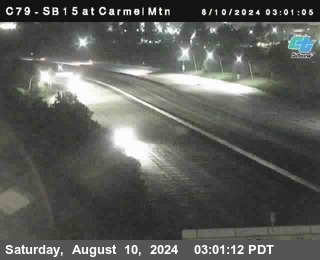 NB 15 at Carmel Mountain Rd.