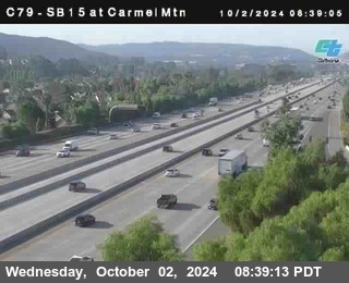 NB 15 at Carmel Mountain Rd.