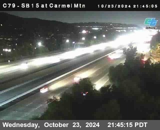 NB 15 at Carmel Mountain Rd.