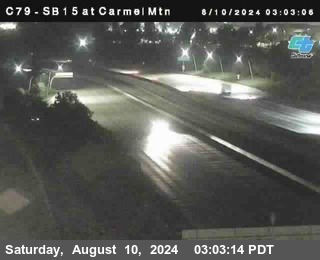 NB 15 at Carmel Mountain Rd.