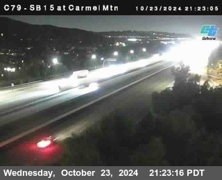 NB 15 at Carmel Mountain Rd.