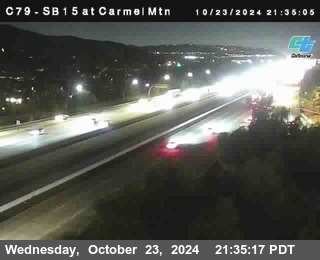 NB 15 at Carmel Mountain Rd.