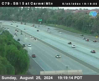 NB 15 at Carmel Mountain Rd.