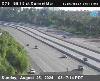 NB 15 at Carmel Mountain Rd.