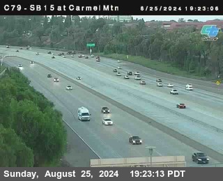 NB 15 at Carmel Mountain Rd.