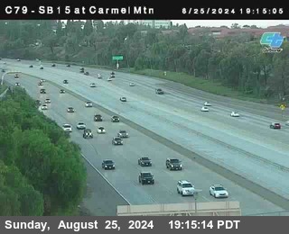 NB 15 at Carmel Mountain Rd.