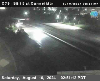 NB 15 at Carmel Mountain Rd.