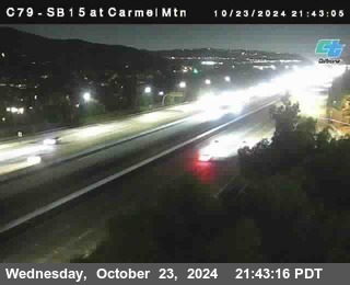 NB 15 at Carmel Mountain Rd.