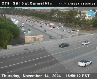 NB 15 at Carmel Mountain Rd.