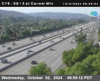 NB 15 at Carmel Mountain Rd.