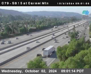 NB 15 at Carmel Mountain Rd.