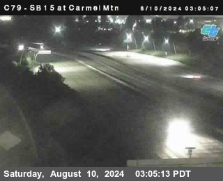 NB 15 at Carmel Mountain Rd.