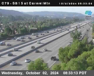 NB 15 at Carmel Mountain Rd.