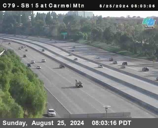 NB 15 at Carmel Mountain Rd.