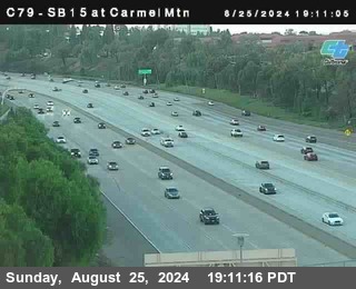 NB 15 at Carmel Mountain Rd.