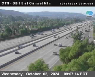 NB 15 at Carmel Mountain Rd.