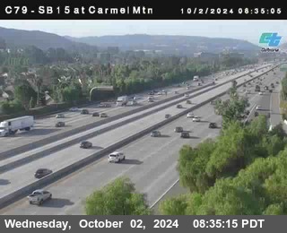 NB 15 at Carmel Mountain Rd.