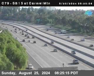 NB 15 at Carmel Mountain Rd.