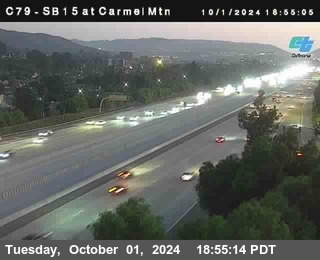 NB 15 at Carmel Mountain Rd.