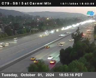 NB 15 at Carmel Mountain Rd.