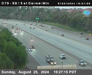 NB 15 at Carmel Mountain Rd.