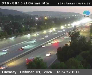 NB 15 at Carmel Mountain Rd.