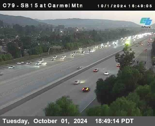 NB 15 at Carmel Mountain Rd.