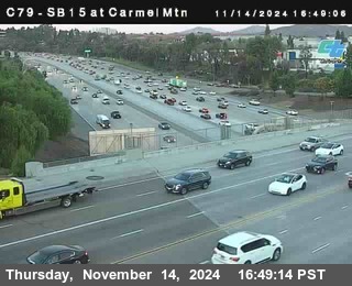 NB 15 at Carmel Mountain Rd.