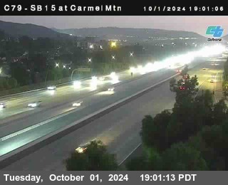 NB 15 at Carmel Mountain Rd.