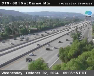 NB 15 at Carmel Mountain Rd.