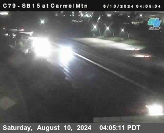 NB 15 at Carmel Mountain Rd.