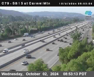 NB 15 at Carmel Mountain Rd.