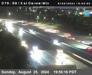 NB 15 at Carmel Mountain Rd.