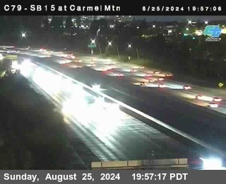 NB 15 at Carmel Mountain Rd.