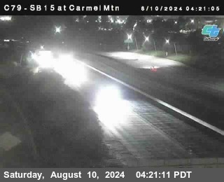 NB 15 at Carmel Mountain Rd.