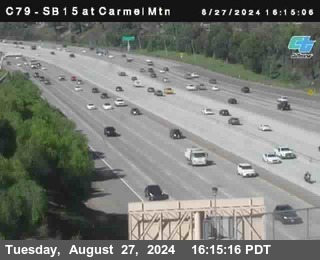 NB 15 at Carmel Mountain Rd.