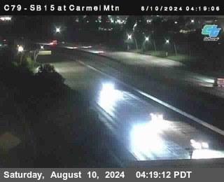 NB 15 at Carmel Mountain Rd.