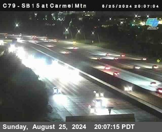 NB 15 at Carmel Mountain Rd.