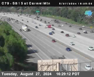 NB 15 at Carmel Mountain Rd.