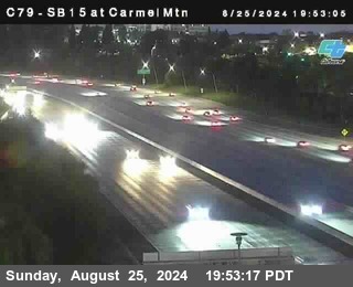 NB 15 at Carmel Mountain Rd.