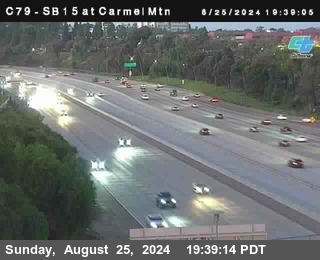 NB 15 at Carmel Mountain Rd.