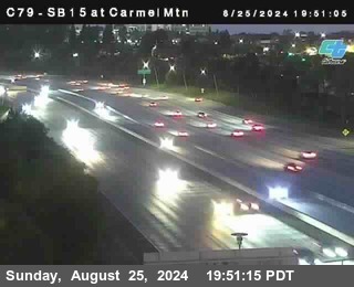 NB 15 at Carmel Mountain Rd.