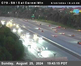 NB 15 at Carmel Mountain Rd.