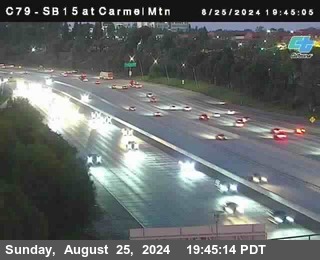 NB 15 at Carmel Mountain Rd.