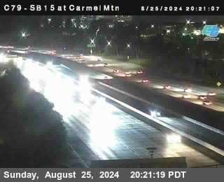 NB 15 at Carmel Mountain Rd.