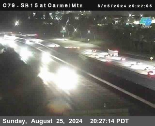 NB 15 at Carmel Mountain Rd.