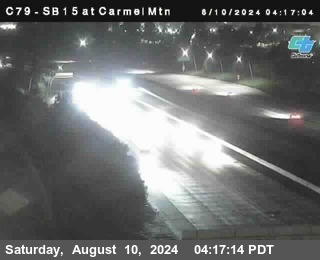 NB 15 at Carmel Mountain Rd.