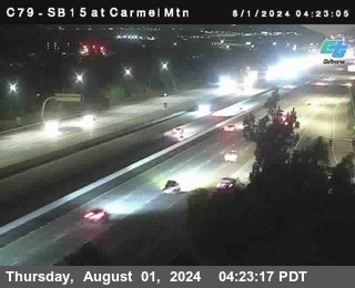 NB 15 at Carmel Mountain Rd.