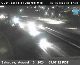 NB 15 at Carmel Mountain Rd.