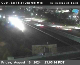 NB 15 at Carmel Mountain Rd.